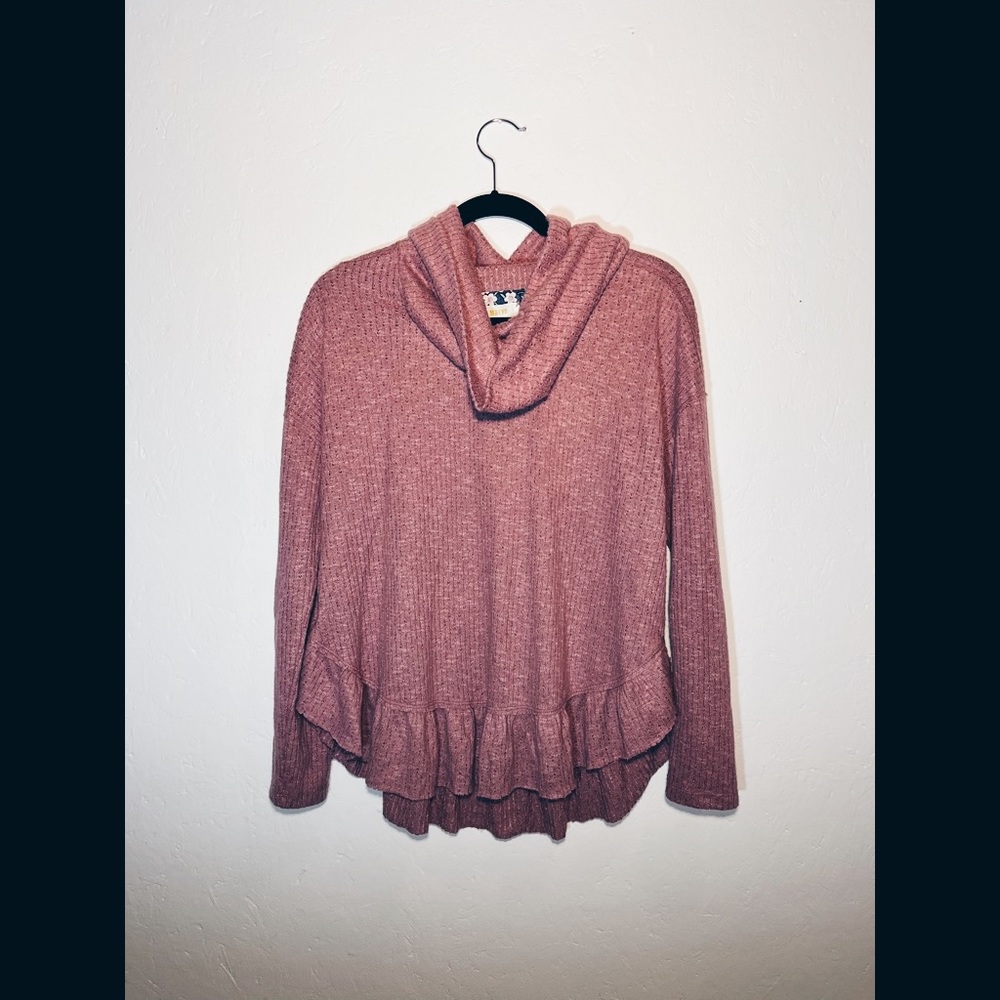 Maeve by Anthropology • Addie Ruffle Cowl Sweater